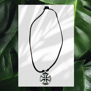 🌟Earth Elements Iron Cross Necklace